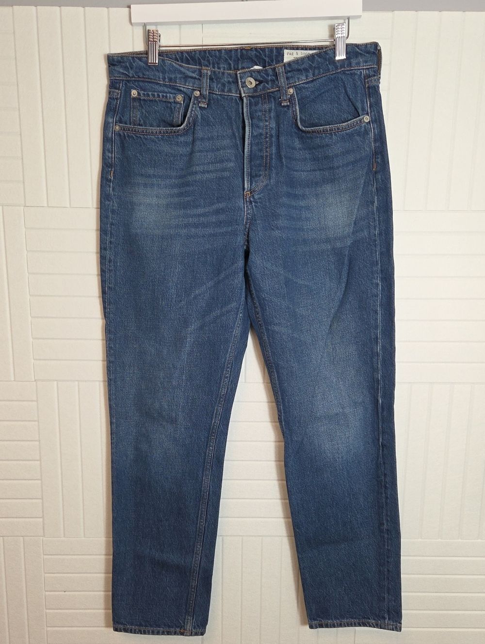 Rag & Bone 100% Cotton Rosa Mid Rise Boyfriend Buttonfly Jeans Size 29